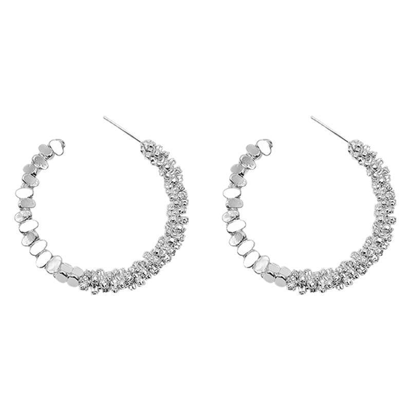 Wholesale Irregular silver earrings