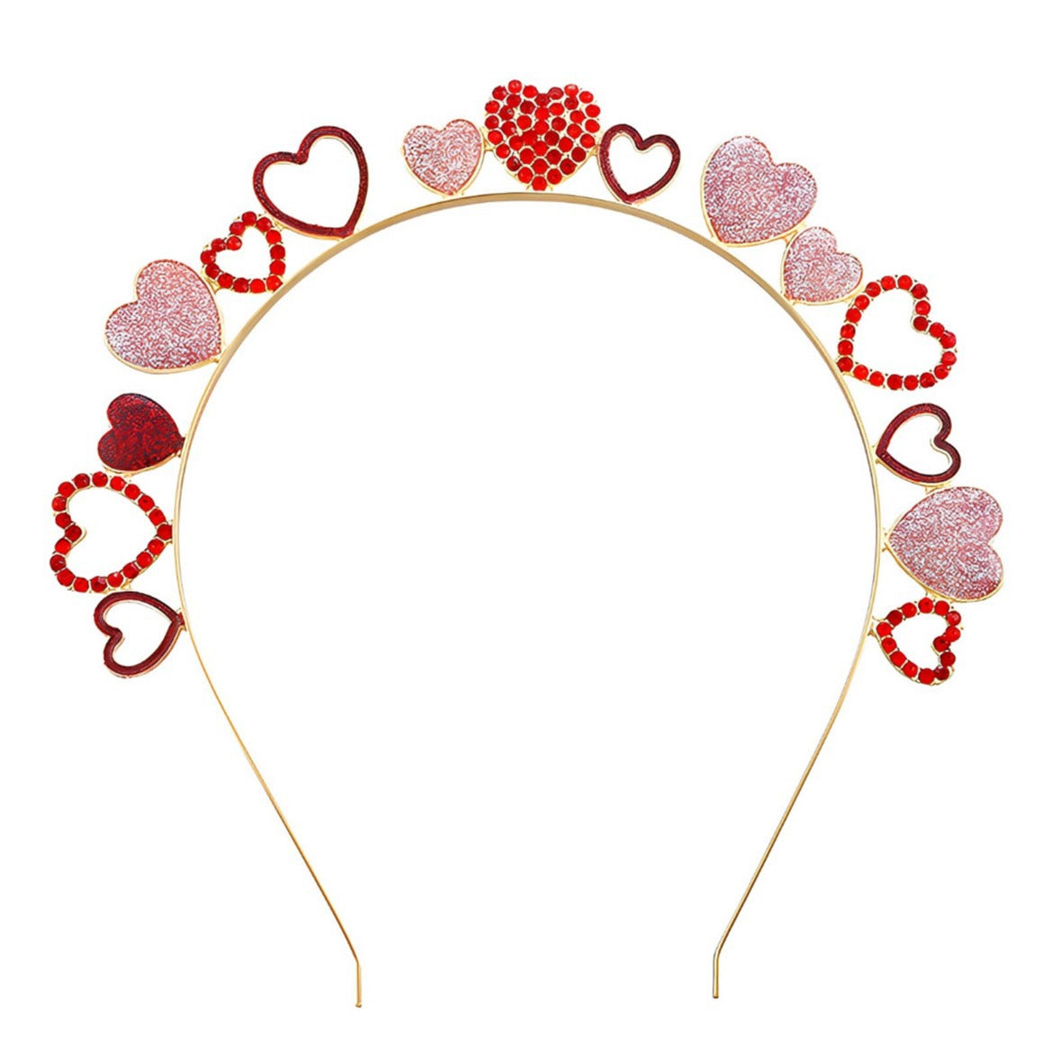 Wholesale fashion Valentine's Day love headband XOXO headdress pink alloy headband girl party gift