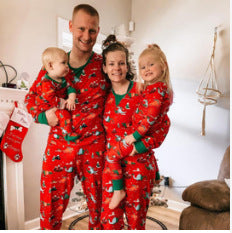 Wholesale Christmas Printed Parent-child Wear Home Wear Pajamas Set