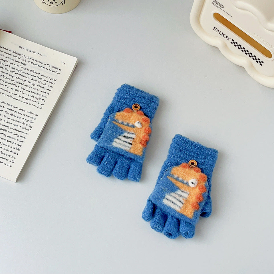 Wholesale Cartoon Woolen Knitted Children's Gloves