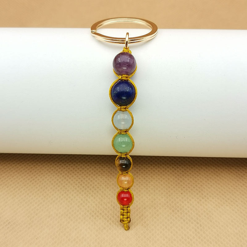 Columnas hexagonales al por mayor cuentas coloridas Piedras tejidas de metal de metal