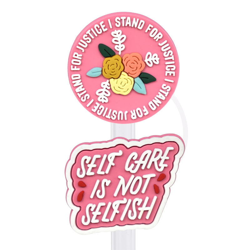 Wholesale  Random 100pcs/pack    Internet celebrity straw cap dustproof straw cover   Straw Tube Cap