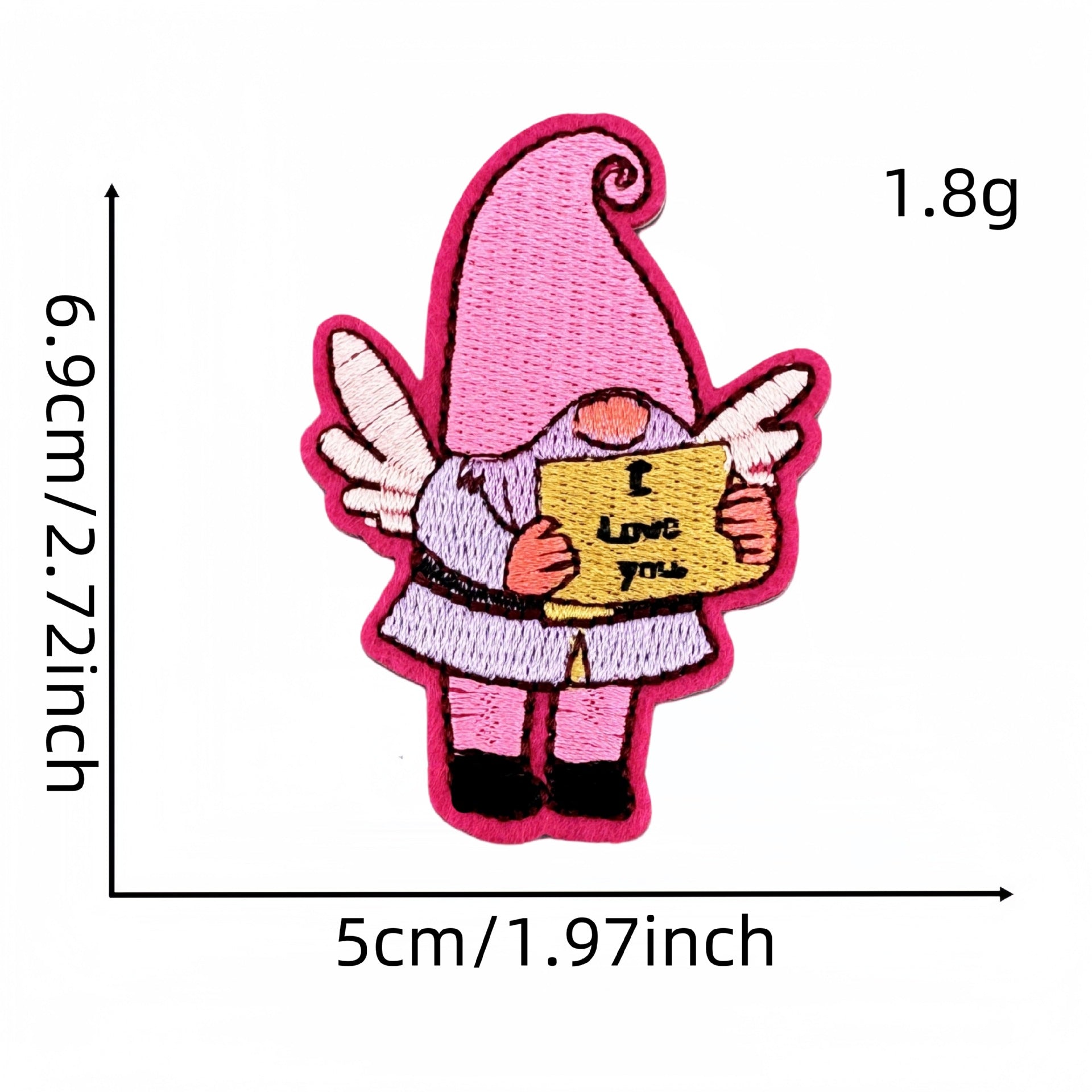 Wholesale Valentine' s Day Pink Love Cartoon Embroidery DIY Patches