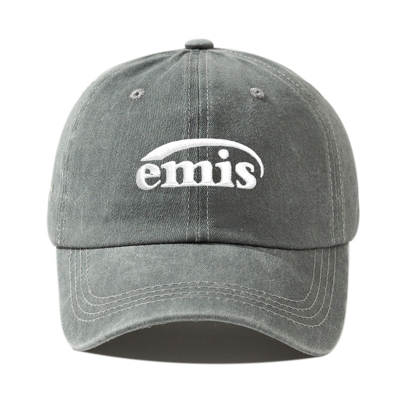 Wholesale Letters Versatile Washed Distressed Curved Brim Baseball Cap