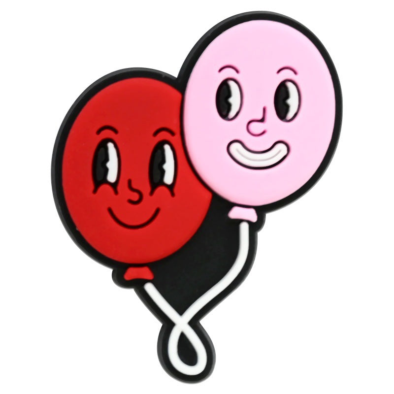 Wholesale Random 100pcs Valentine' s Day series diverse cartoon Croc Charms