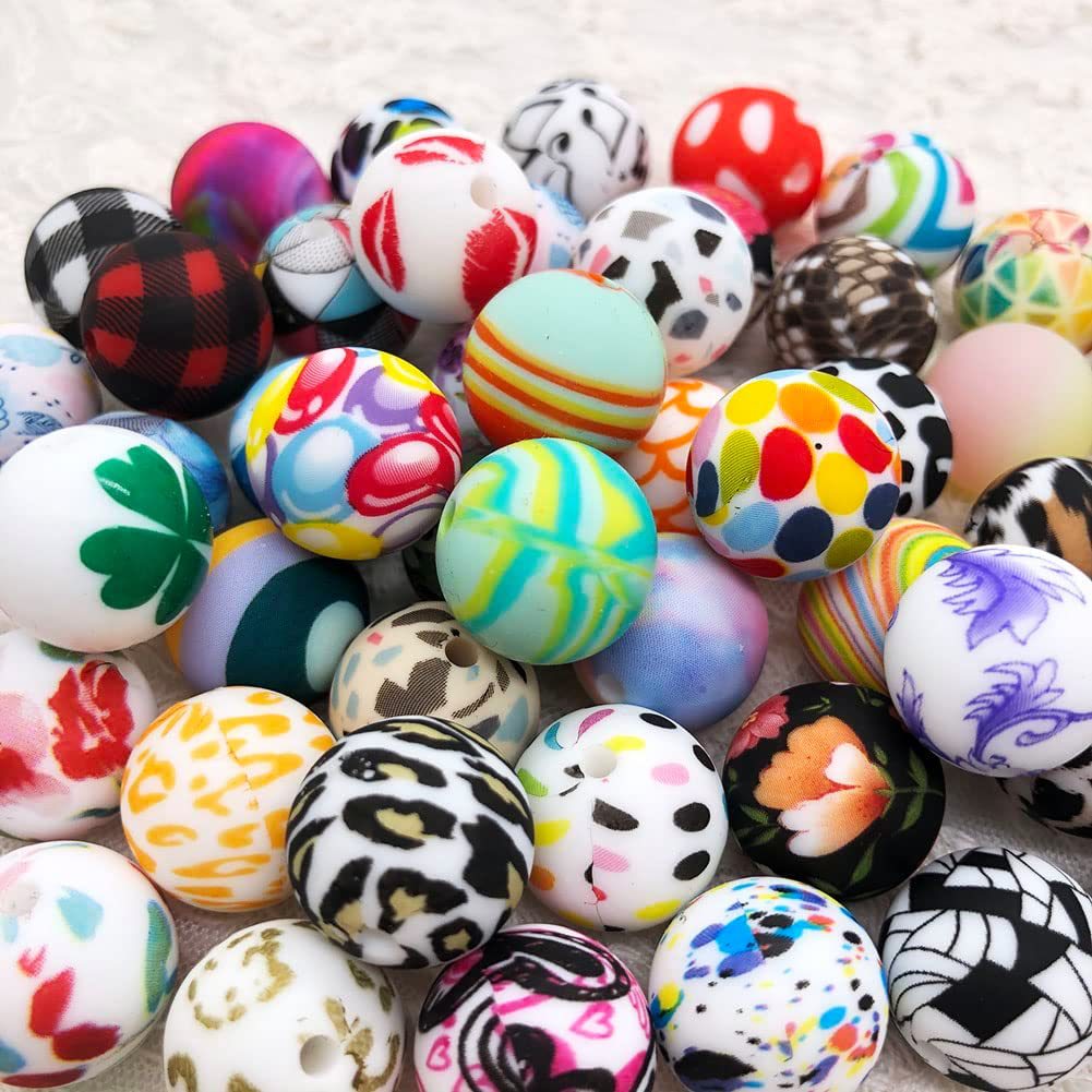 Wholesale 100pcs 15MM Silicone Baby Molar Beads