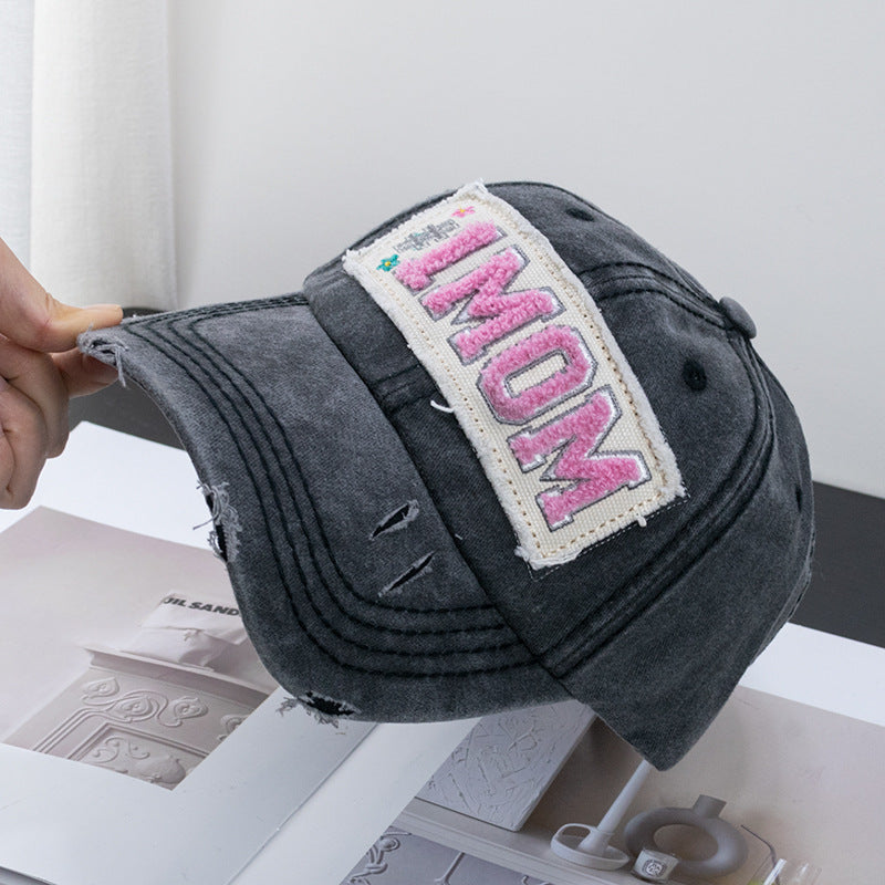 Wholesale Towel Embroidered Fabric Label Washed Baseball Cap