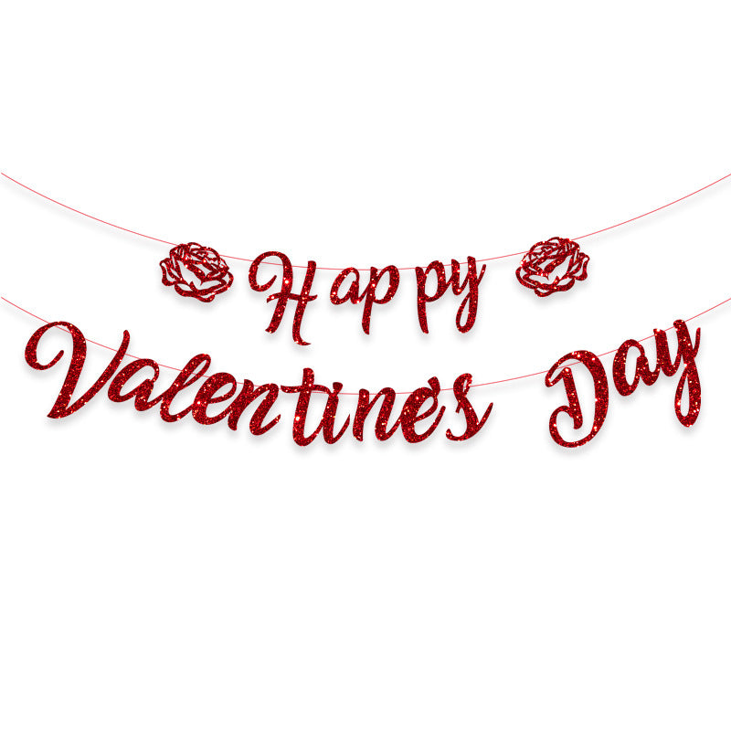 Wholesale Valentine's Day Party Flag Flag Set Decoration