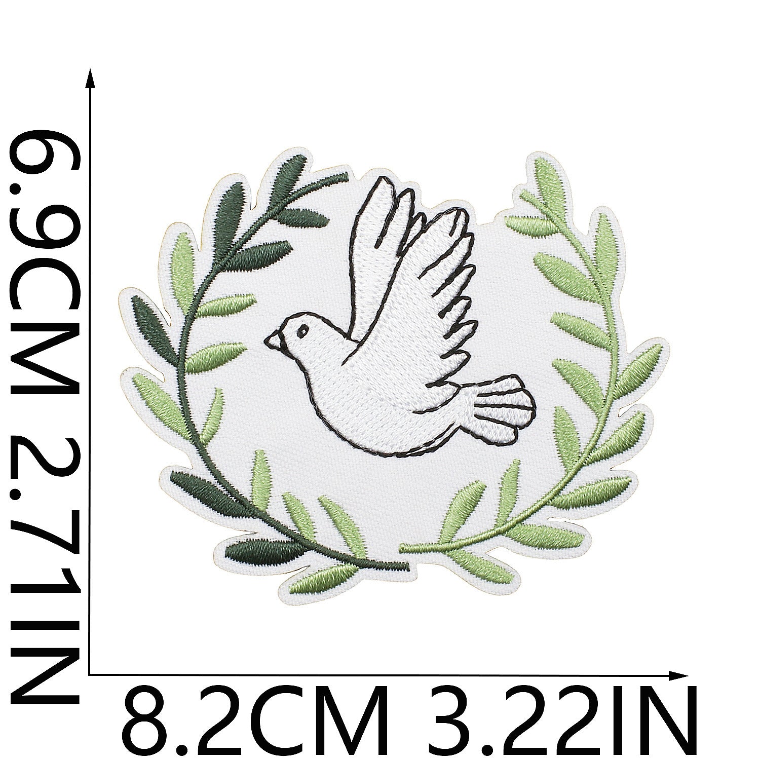 Wholesale Faith Letter Series Embroidered Fabric Patch with Cross  DIY Patches