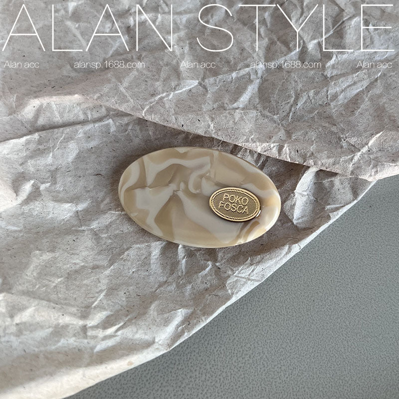 Wholesale Vintage Premium Versatile Oval Acetate Hair Clips