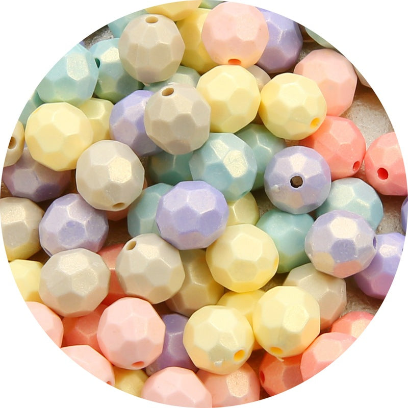 Wholesale Macaron Color Acrylic Beads with Straight Holes