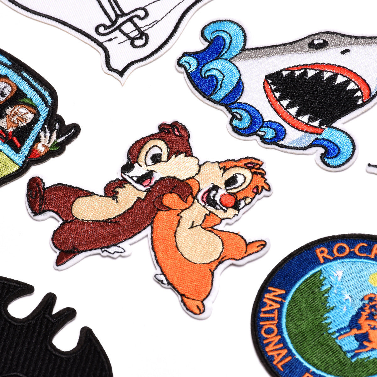 Wholesale Stylish Cartoon Embroidered Iron On Twill Patch For Clothing And Bags DIY Decorative Accent
