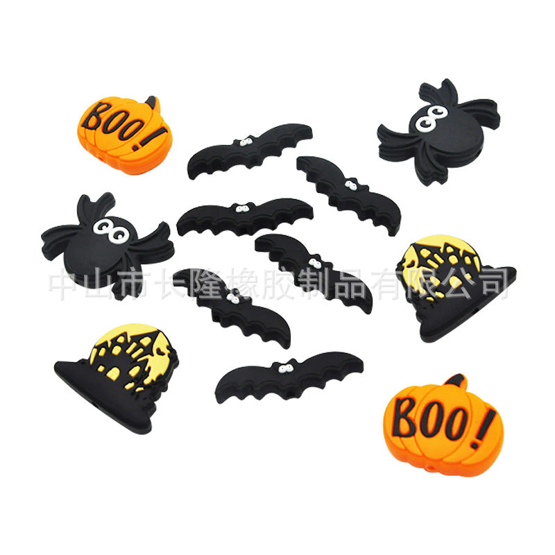 Wholesale 20pcs/pack  Cartoon DIY Food Grade Teether Silicone Beads