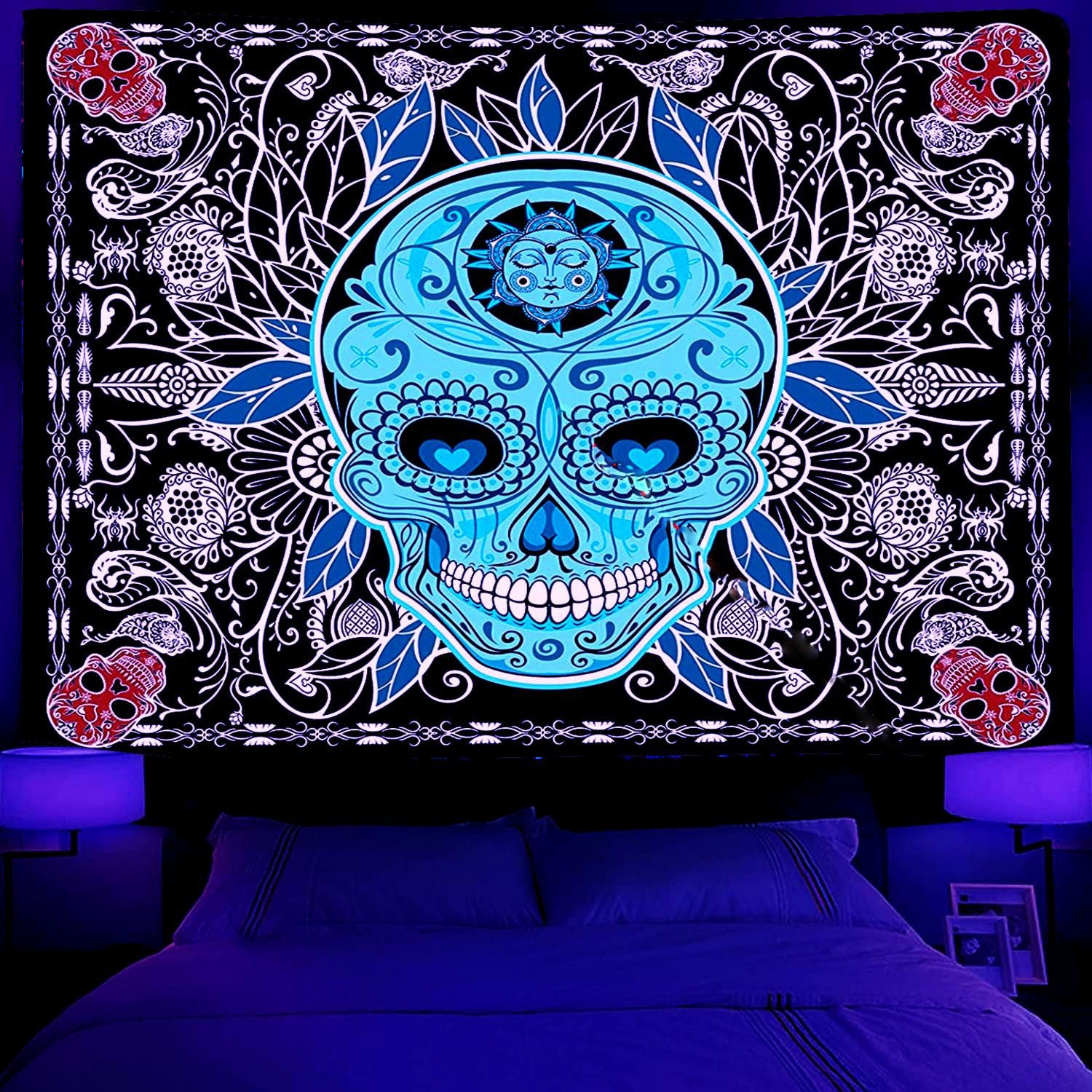 Wholesale Polyester Wall Violet Decoration Fabric Hanging Cloth Tapestry Room Backdrop Fabric