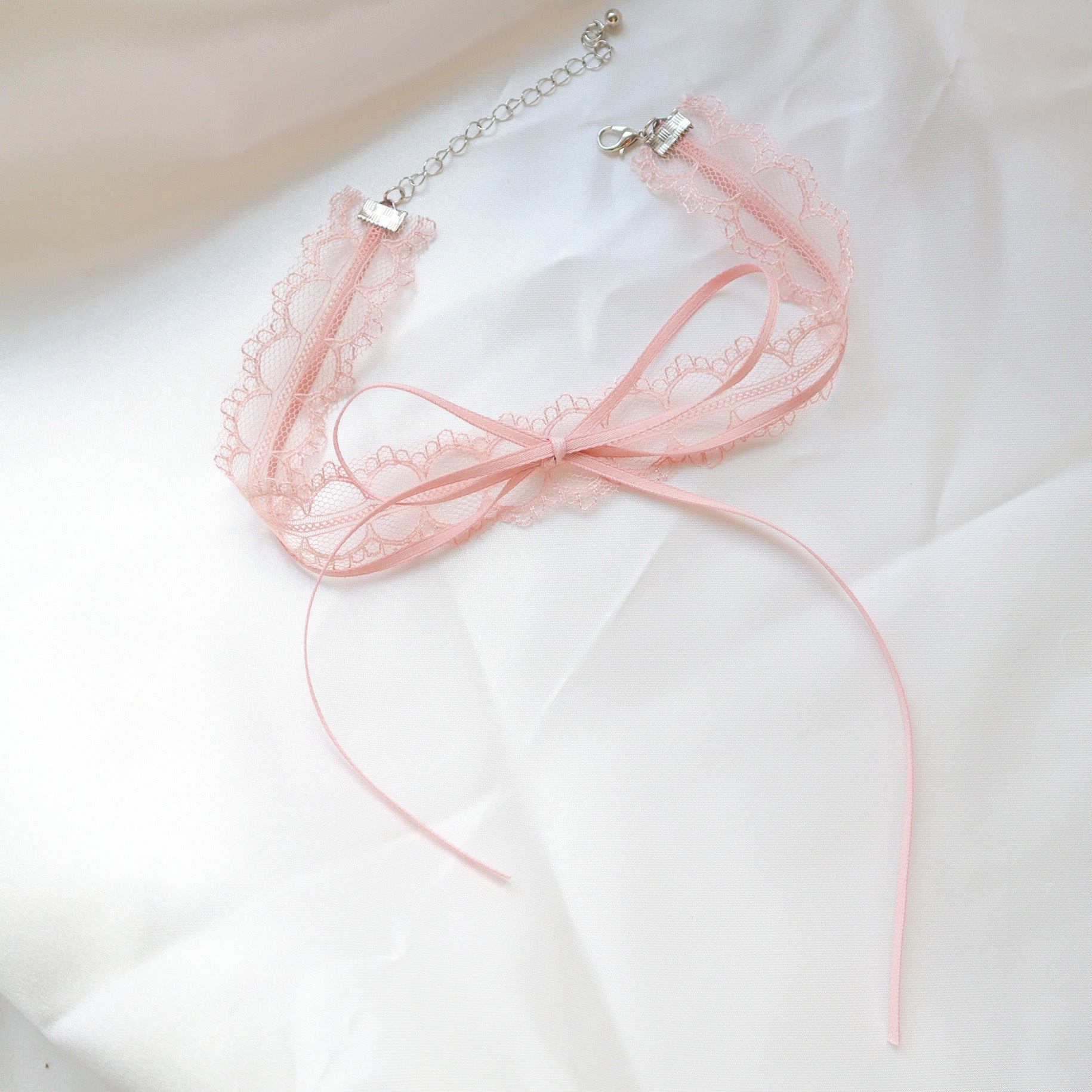 Wholesale Girls' Pink Heart Butterfly Clavicle Necklace