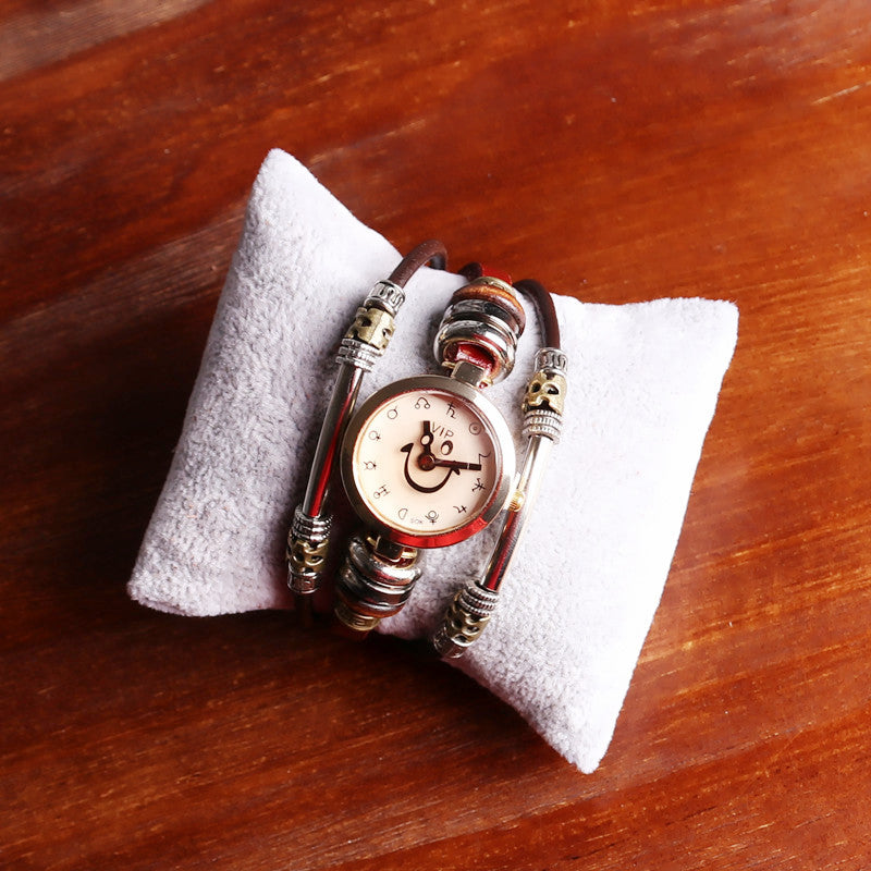 Wholesale Genuine Leather Strap Bracelet Watches