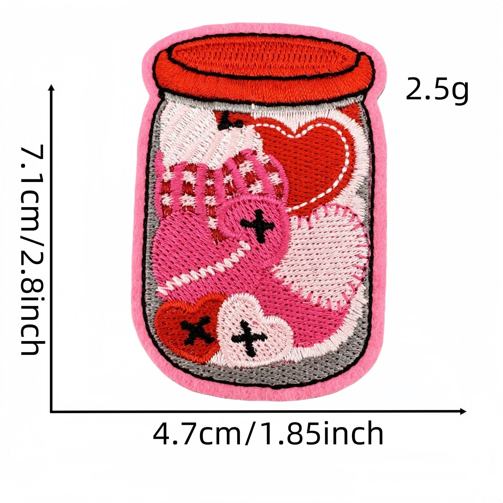 Wholesale Valentine' s Day Pink Love Cartoon Embroidery DIY Patches