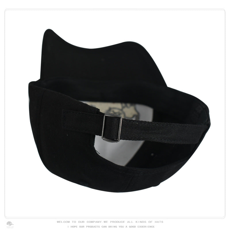 Wholesale Soft Top Cat Letter Embroidered Cotton Baseball Hat