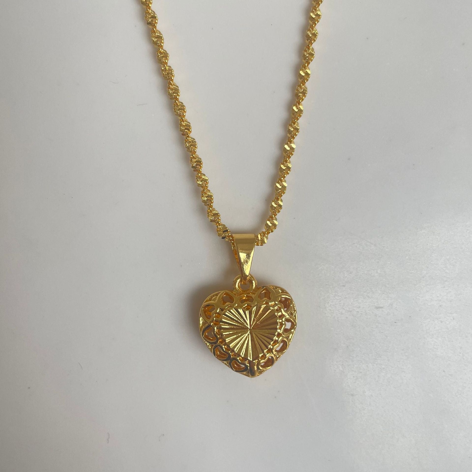 Wholesale Water Drop Rose heart necklace
