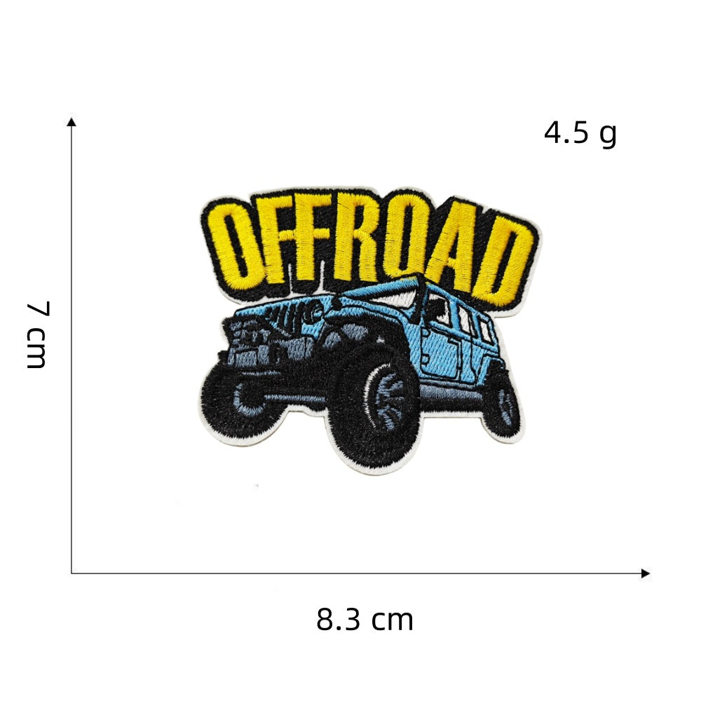 Wholesale Embroidered Patches Outdoor Camping Travel Landscape Adhesive Backing Decorative Gift