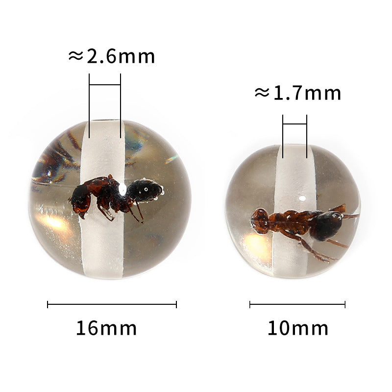 Wholesale 10pcs Highly transparent acrylic through hole beads