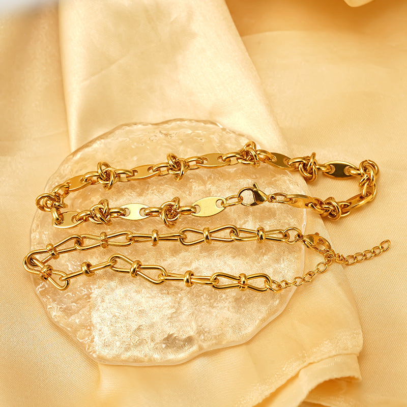 Wholesale Stainless Steel  Electroplated Color-Preserving Bracelet