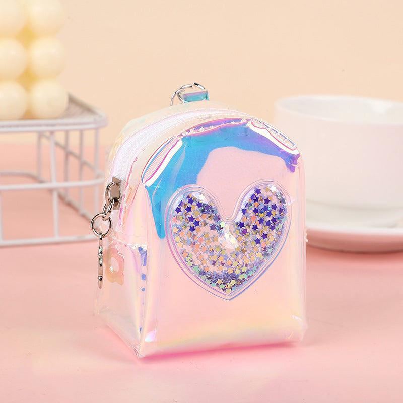 PVC al por mayor PVC 2023 New Transparent Kids School Bag Coin Purse