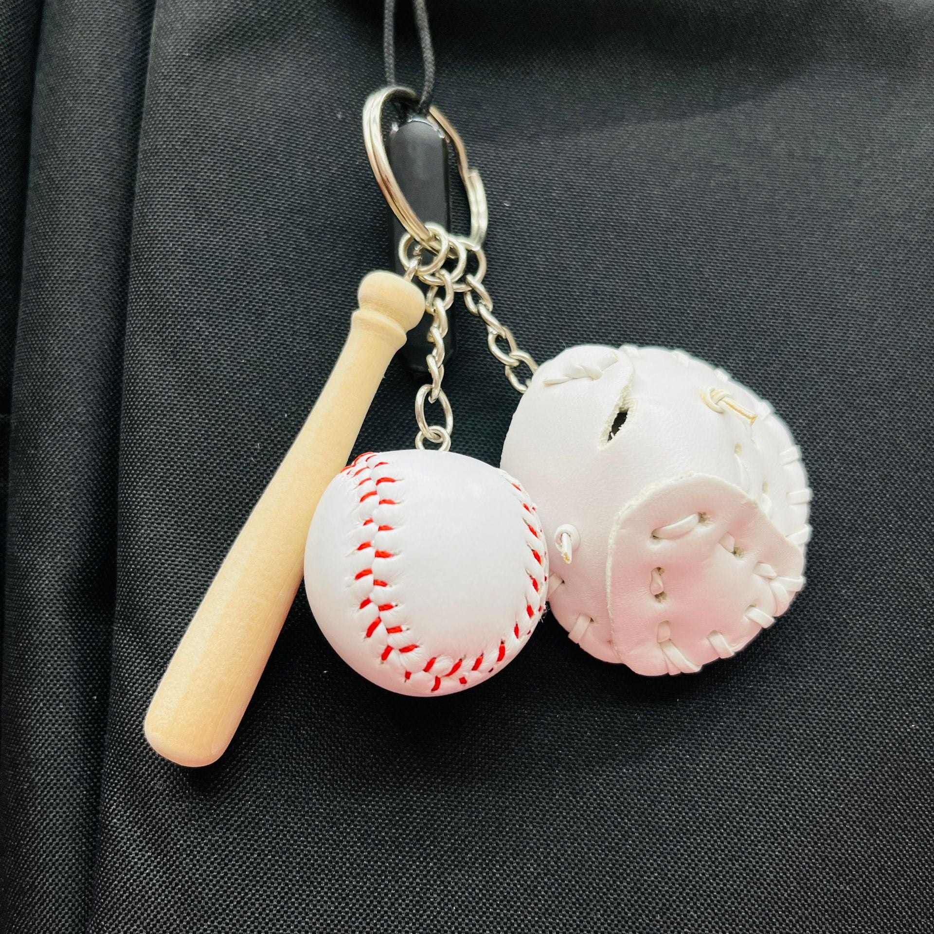 Wholesale PU Baseball Keychains