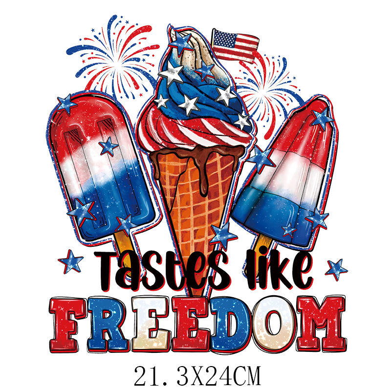Wholesale Independence Day Hot Stamping StickerUV DTF Ready to Press Transfers Wraps