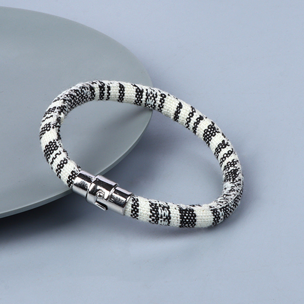 Wholesale Colorful Fabric Bohemia Magnetic Buckle Bracelet