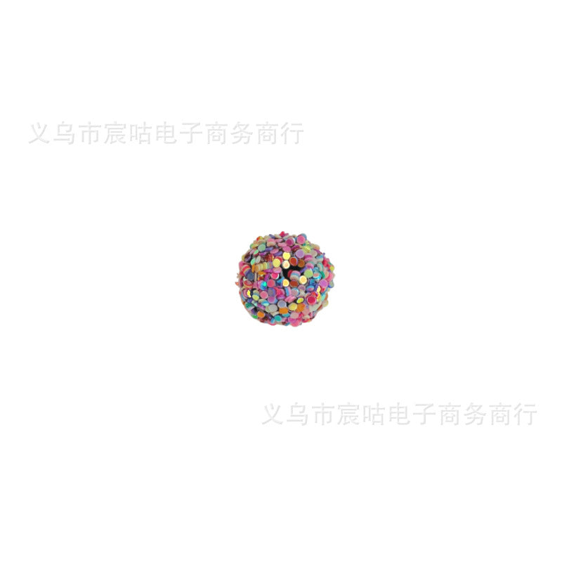 Wholesale 10pcs Colorful sequined round ball  waxberry ball Acrylic Beads