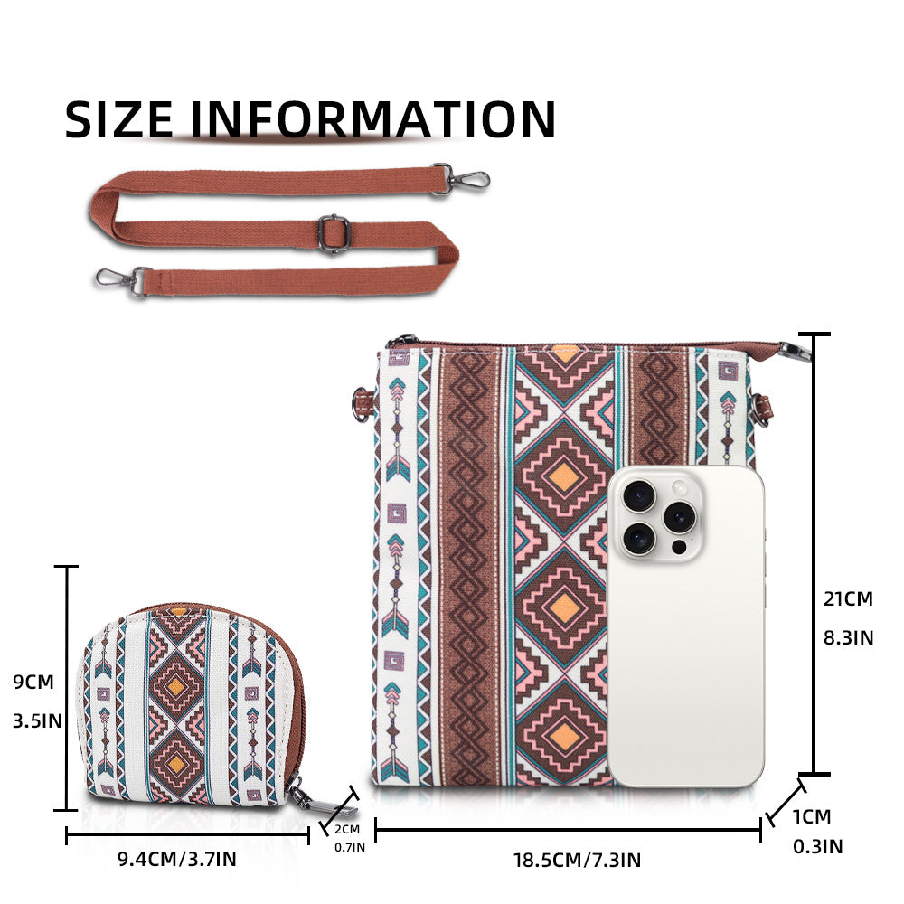 Wholesale Bohemian ethnic style mother-and-child tote bag four-piece set