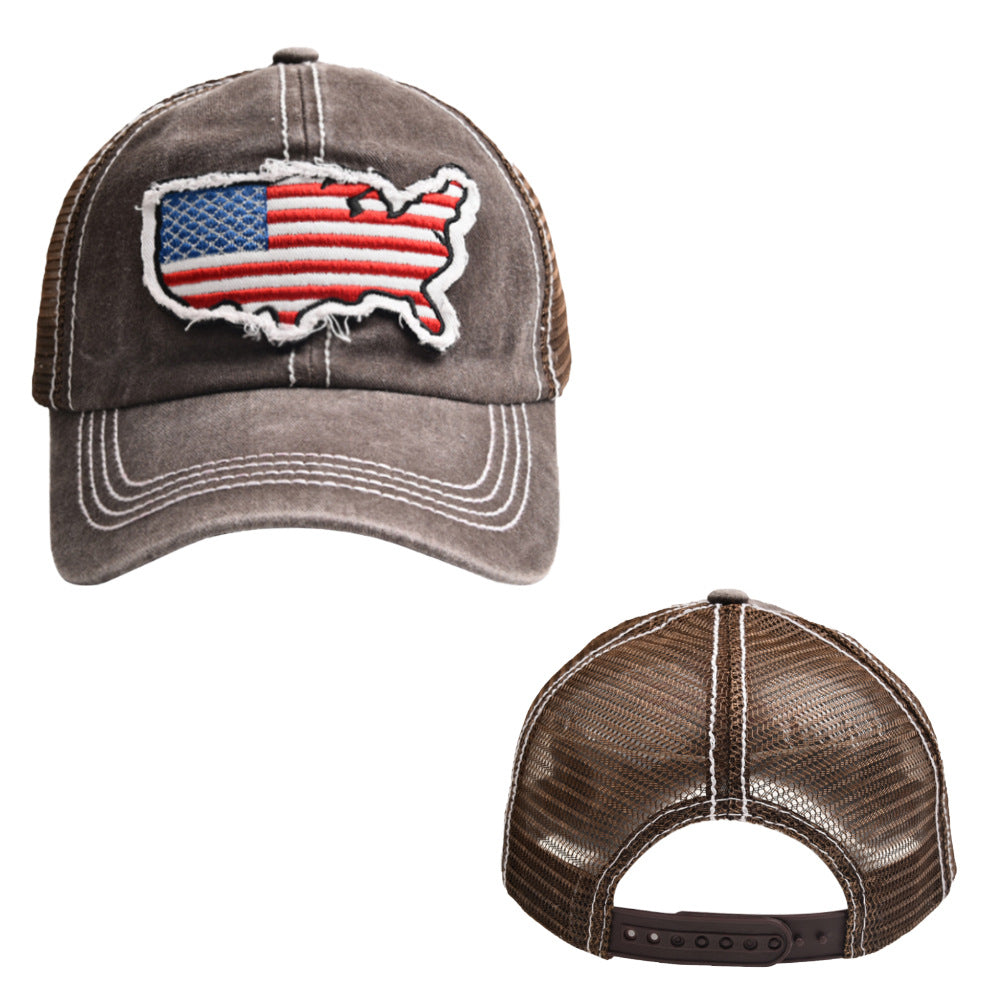 Wholesale Embroidered Mesh Hat Outdoor Sports Sunscreen Baseball Hat