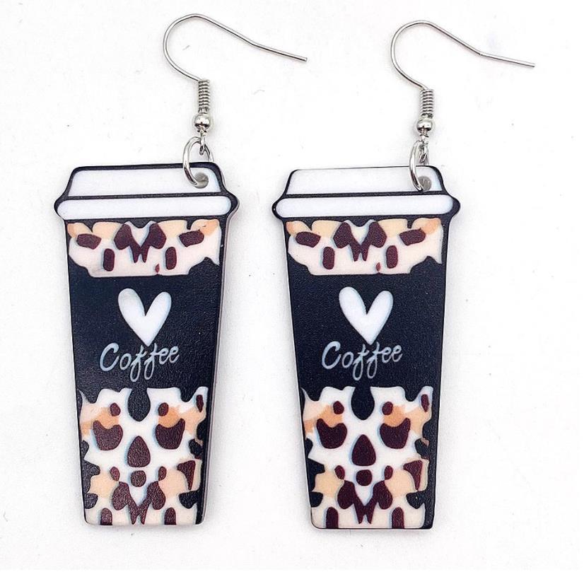 Pendientes de corazón de leopardo de San Valentín al por mayor