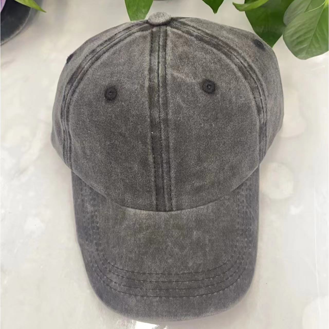 Wholesale spring and autumn hat summer outdoor solid color cap washed baseball cap old cowboy sun hat
