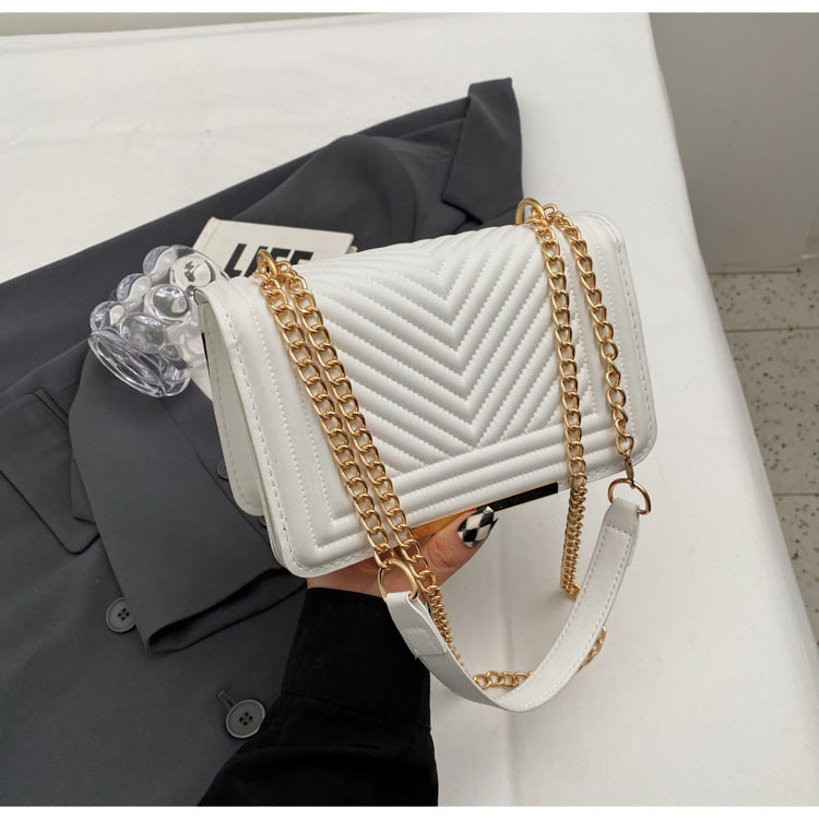 Wholesale Retro Chain Simple One-shoulder Crossbody Versatile Small Square Bag