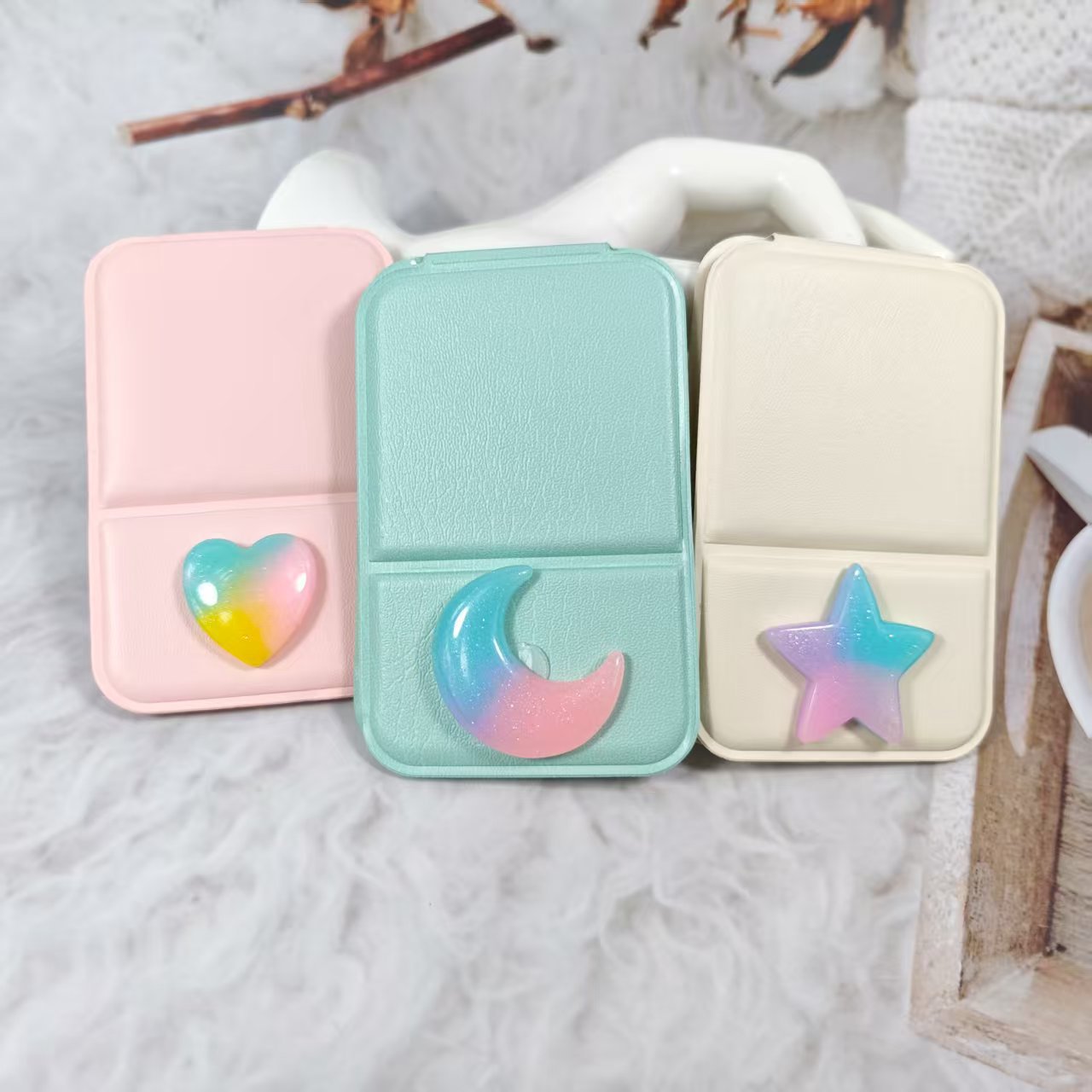 Wholesale Bow shaped folding makeup mirror
