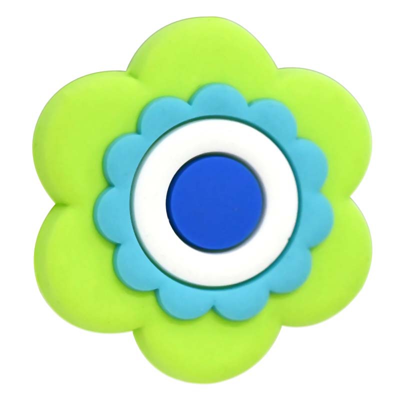 Wholesale Random 100pcs Colored Flower Shaped Focal Beads