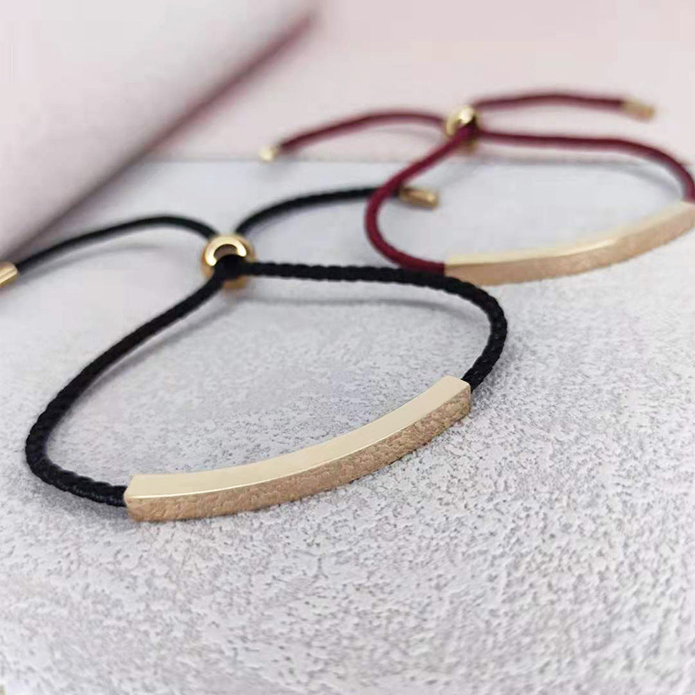 Wholesale DIY Stainless Steel Braided Rope Bracelet