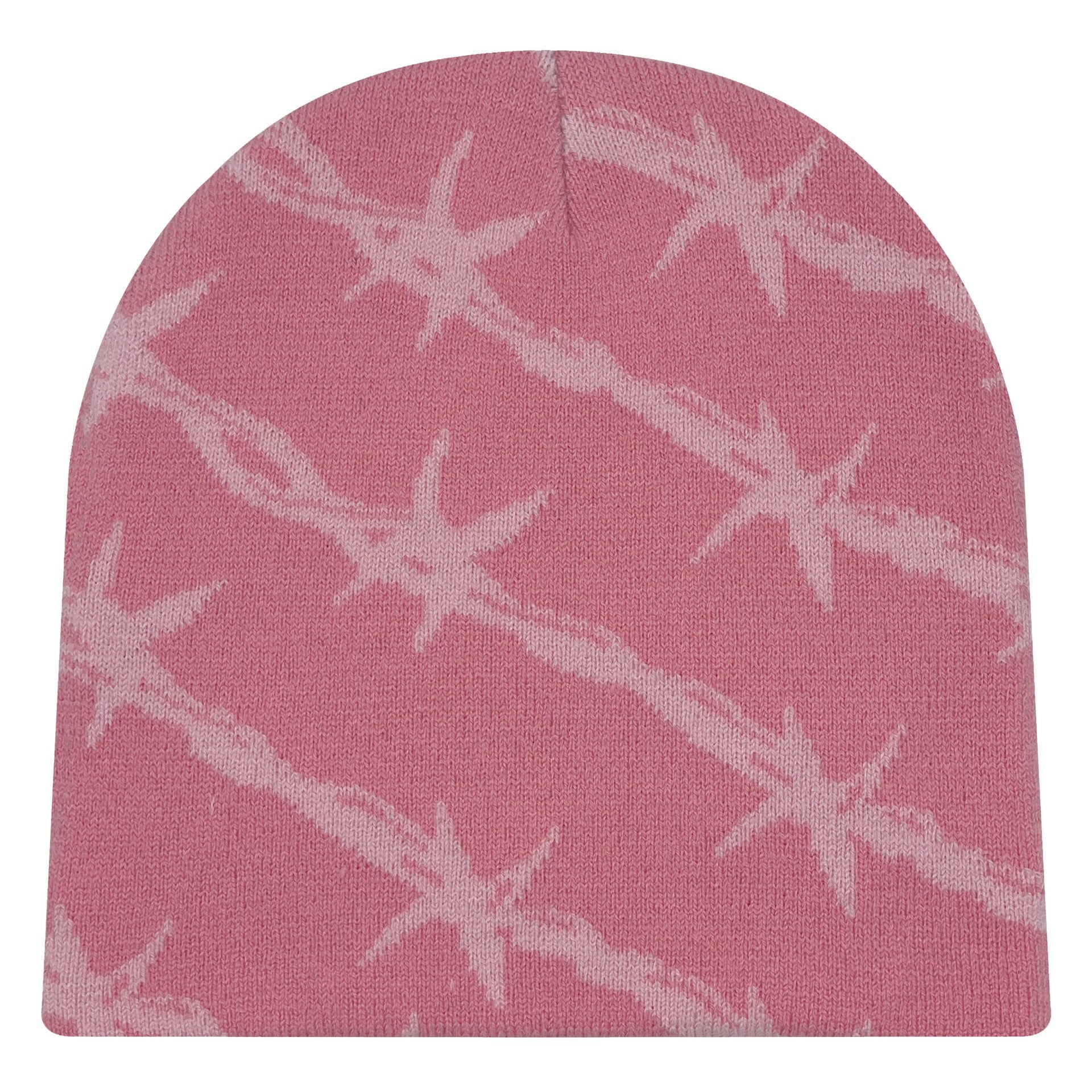 Wholesale Jacquard yarn double-layer knitting Winter Hat