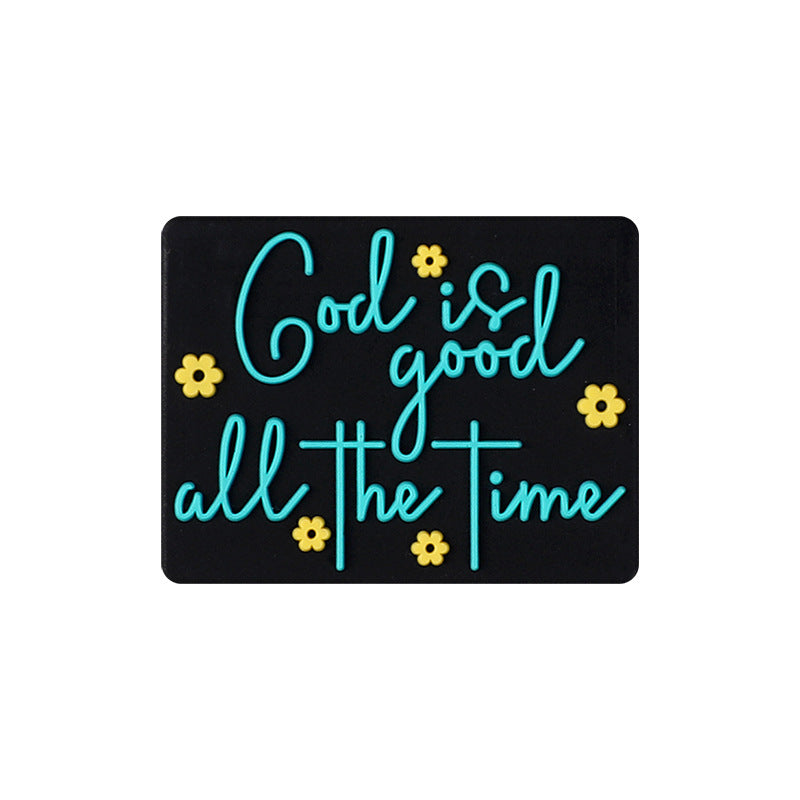 Wholesale 20pcs   Faith silicone beads  Focal Beads