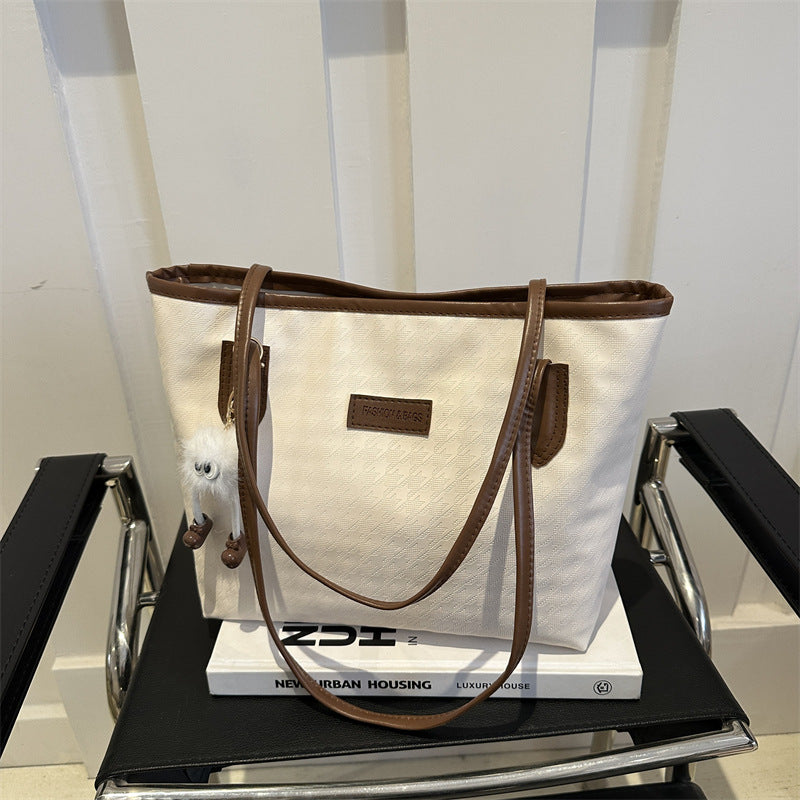 Wholesale The New Fashionable Large-capacity Tote Bag Is A Niche Check Casual Shoulder Bag