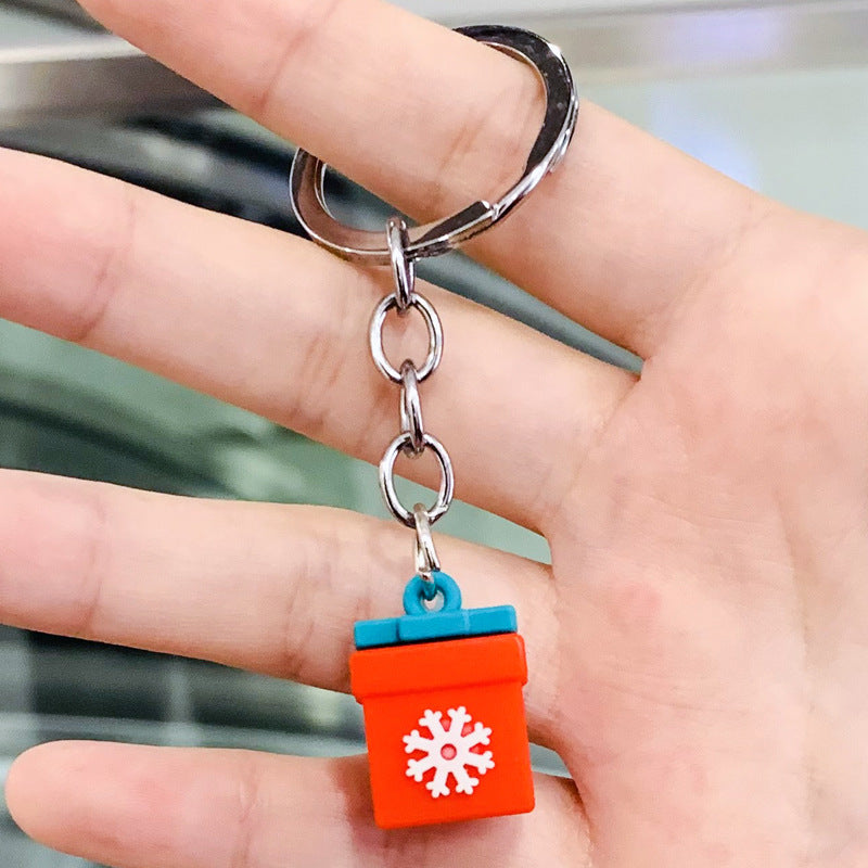 Wholesale 10PCS PVC Cartoon Christmas Series Keychain