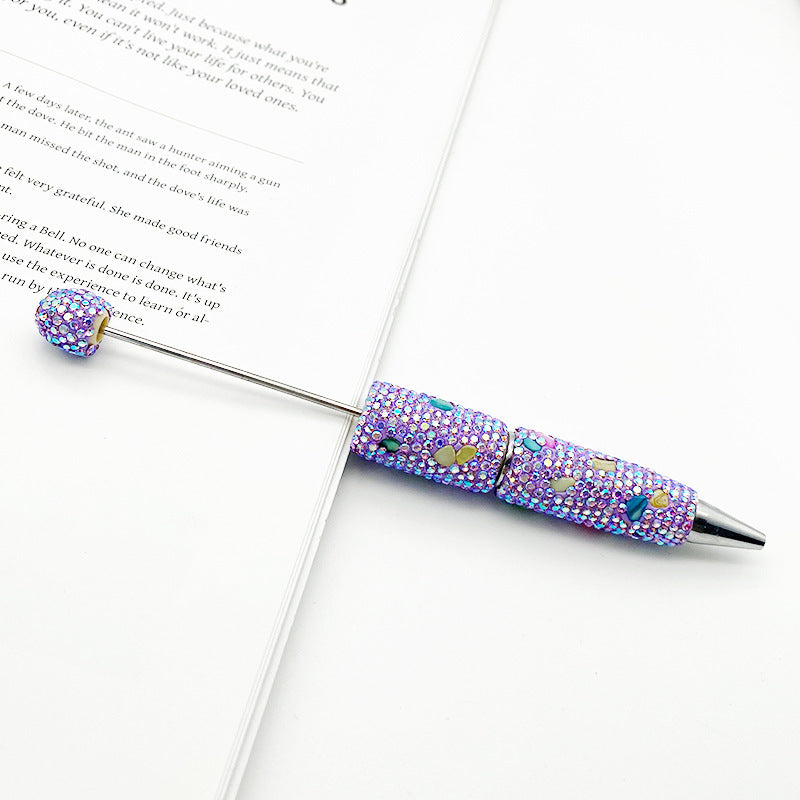 Wholesale Colorful Shell Full Diamond Bead beadable pens