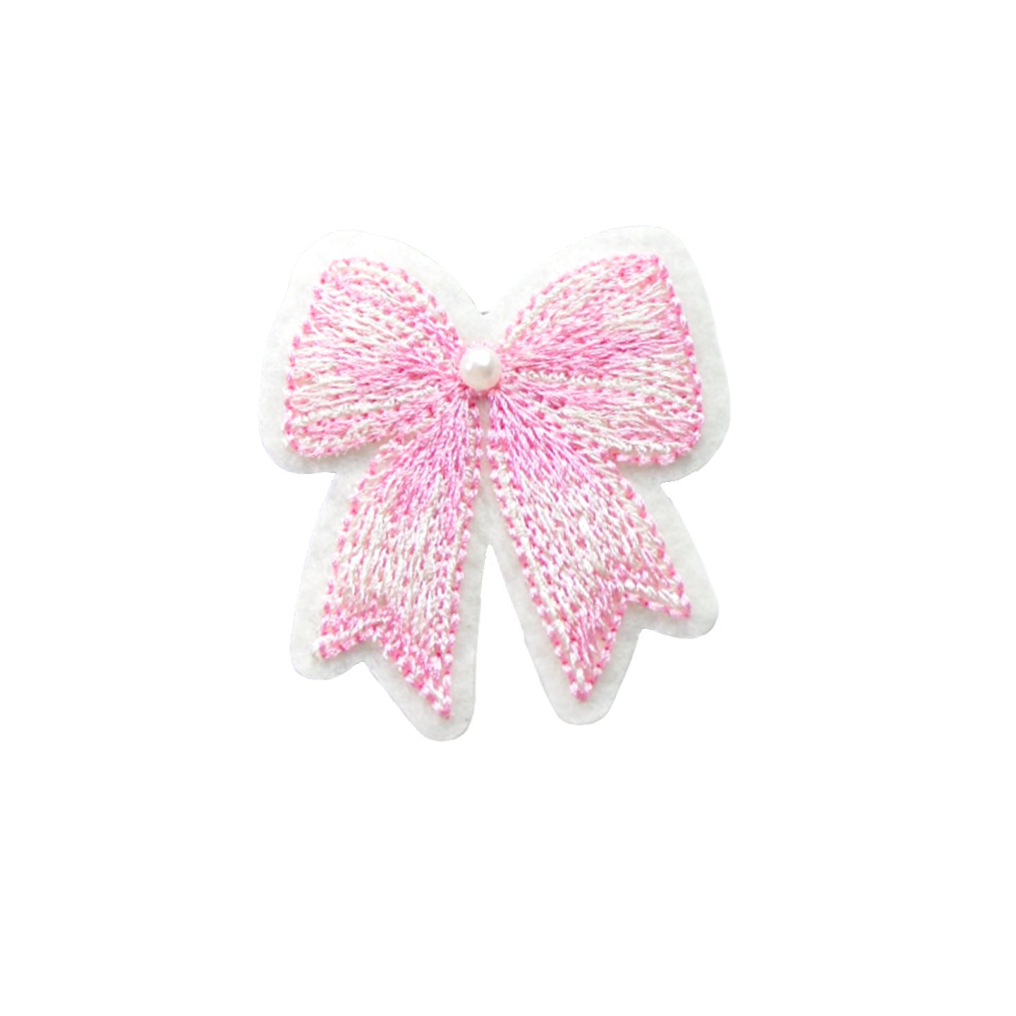 Wholesale Love Letter Bow Embroidered Felt Patch With Pink Sequin Trendy Decorative Accent For Clothing Repair Gift Or Boutique Resale