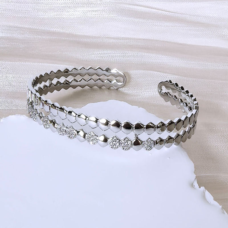 Wholesale Open honeycomb bracelet ring set decorative bracelet ring women