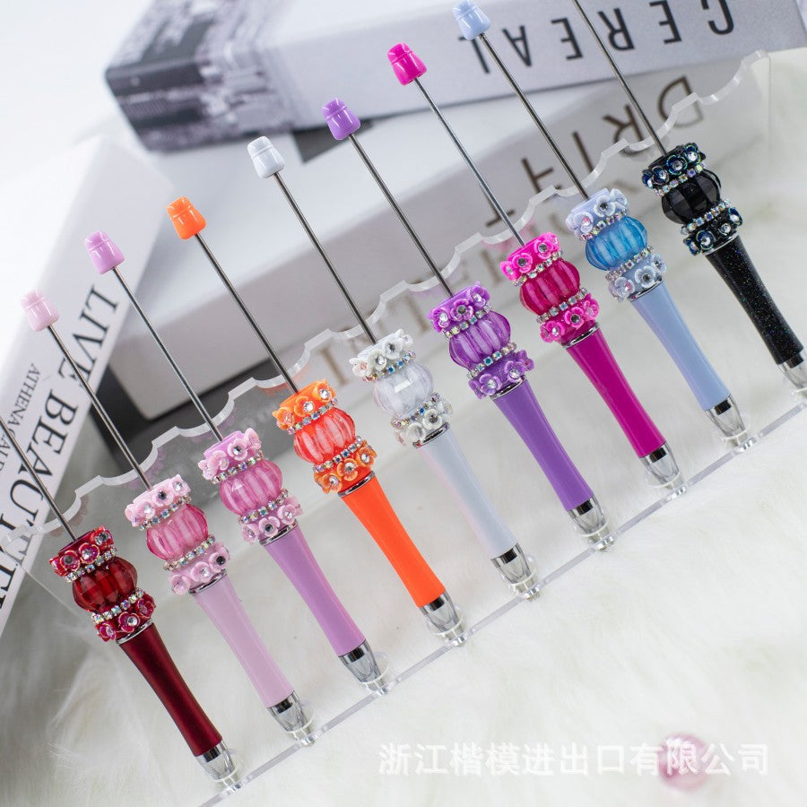 Wholesale Cute Petal Beadable Pen Personalized Cartoon Beadable Pens