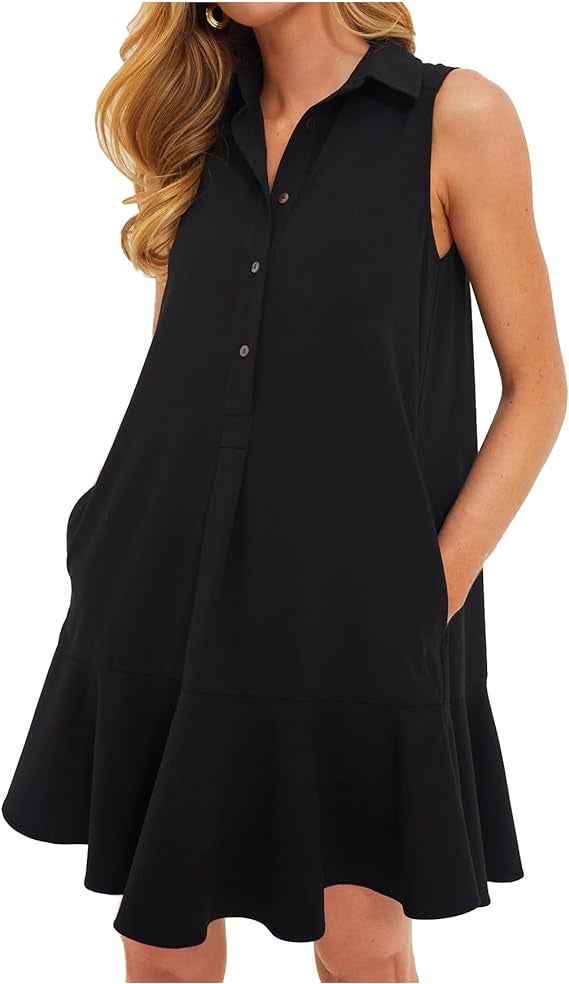 Wholesale spring and summer pure cotton sleeveless shirt with lotus leaf hem for Women Clothes