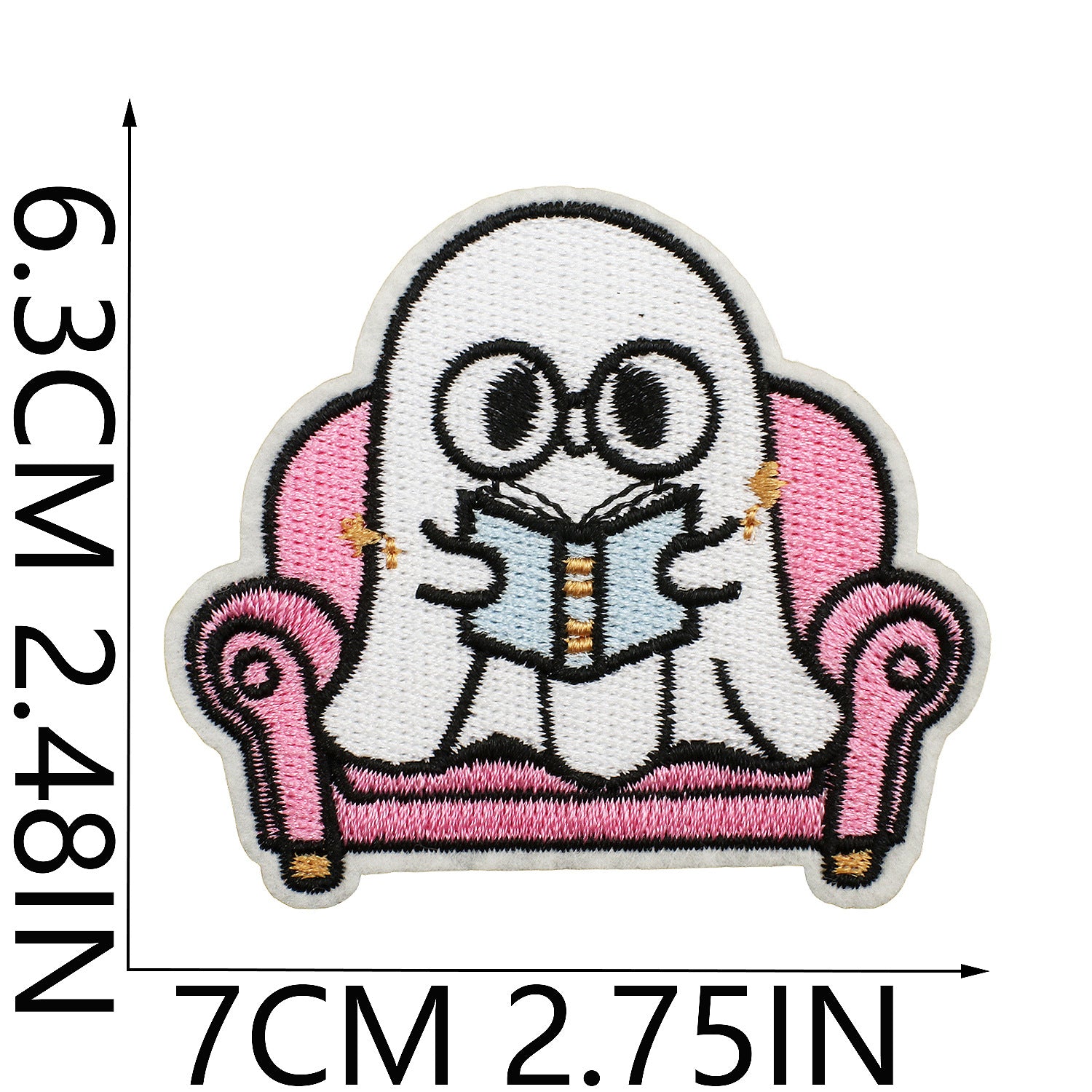 Wholesale Iron On Ghost Pumpkin Embroidery Patch Cute Witch Applique For Clothing Holiday Craft Supply For DIY Decor