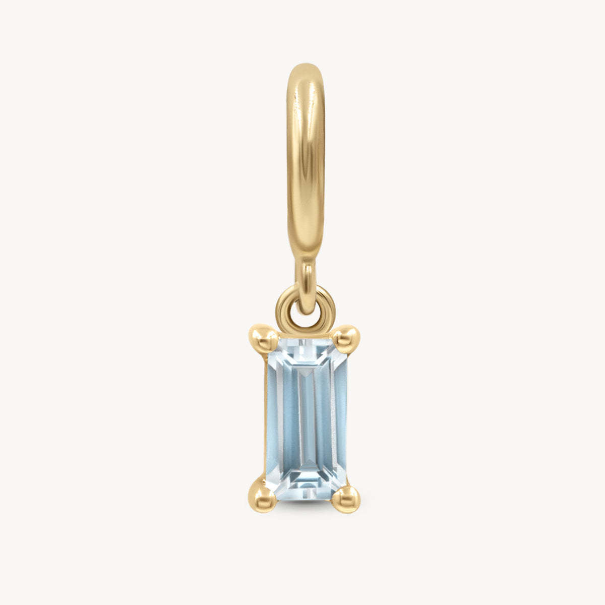 Wholesale Classic Birthstone Pendant 18K Gold Plated Geometric DIY Jewelry Charm Fashion Accessory For Women Gift Boutique Resale